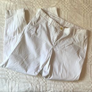TALBOTS GIRLFRIEND CHINO WHITE PANTS SIZE 10!!!